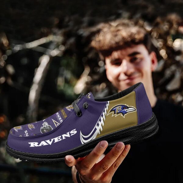 Tubopro Baltimore Ravens Hey Dude Shoes For Men And Women - Image 4