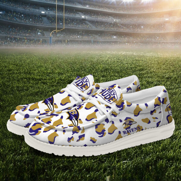 Tubopro Baltimore Ravens Hey Dude Shoes For Men And Women Ver2 - Image 3