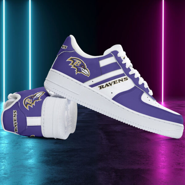 Tubopro Baltimore Ravens NFL Air Low-Top Sneakers Shoes For Men And Women - Image 3