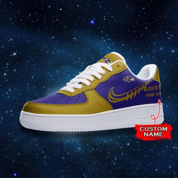 Tubopro Baltimore Ravens NFL Air Low-Top Sneakers Shoes For Men And Women - Image 2