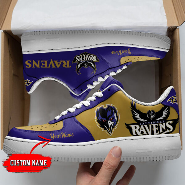 Tubopro Baltimore Ravens NFL Air Low-Top Sneakers Shoes For Men And Women