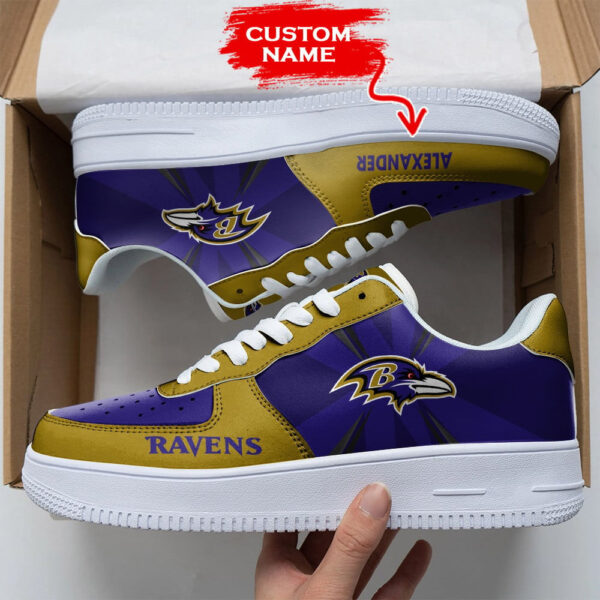 Tubopro Baltimore Ravens NFL Air Low-Top Sneakers Shoes For Men And Women