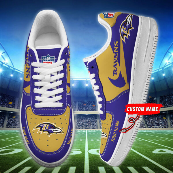 Tubopro Baltimore Ravens NFL Air Low-Top Sneakers Shoes For Men And Women