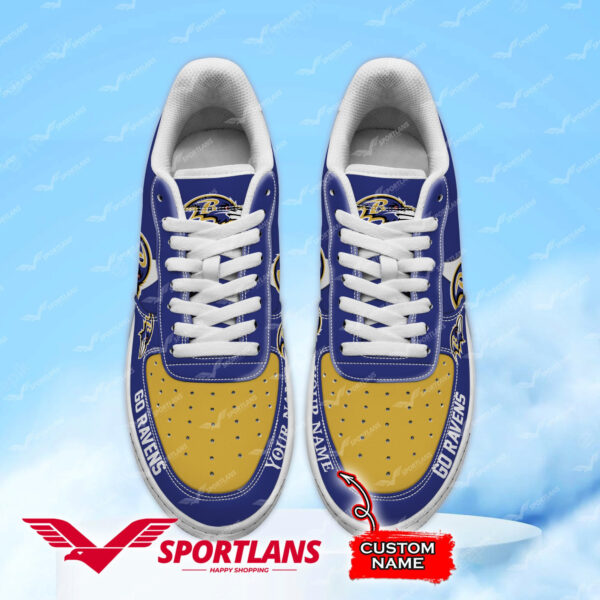 Tubopro Baltimore Ravens NFL Air Low-Top Sneakers Shoes For Men And Women - Image 2