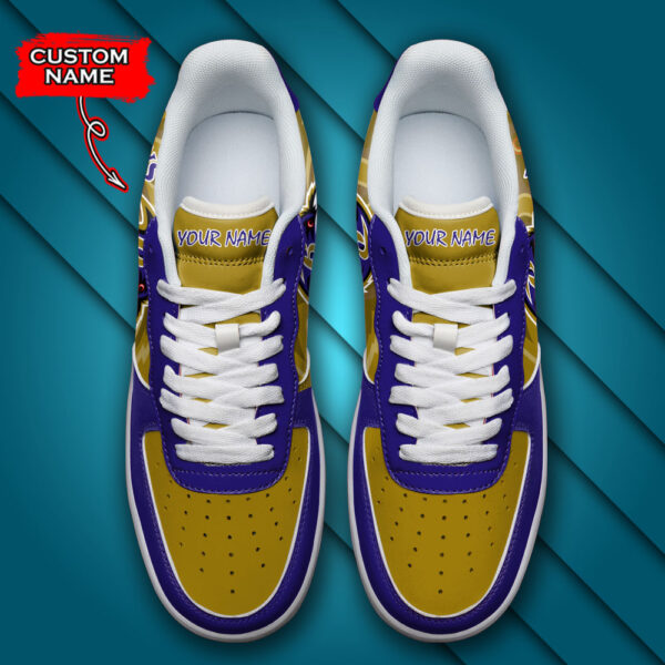Tubopro Baltimore Ravens NFL Air Low-Top Sneakers Shoes For Men And Women - Image 4