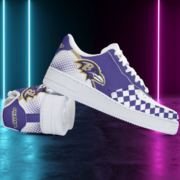 Tubopro Baltimore Ravens NFL Air Low-Top Sneakers Shoes For Men And Women - Image 3