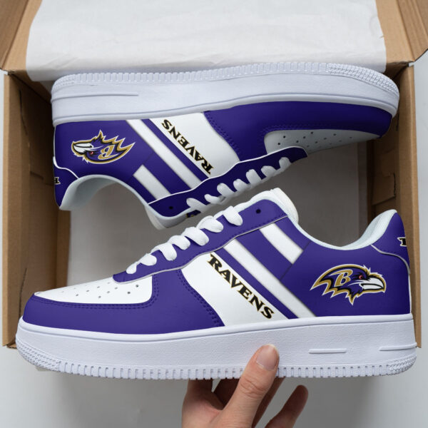 Tubopro Baltimore Ravens NFL Air Low-Top Sneakers Shoes For Men And Women - Image 2