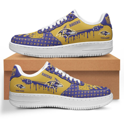 Tubopro Baltimore Ravens NFL Air Low-Top Sneakers Shoes For Men And Women