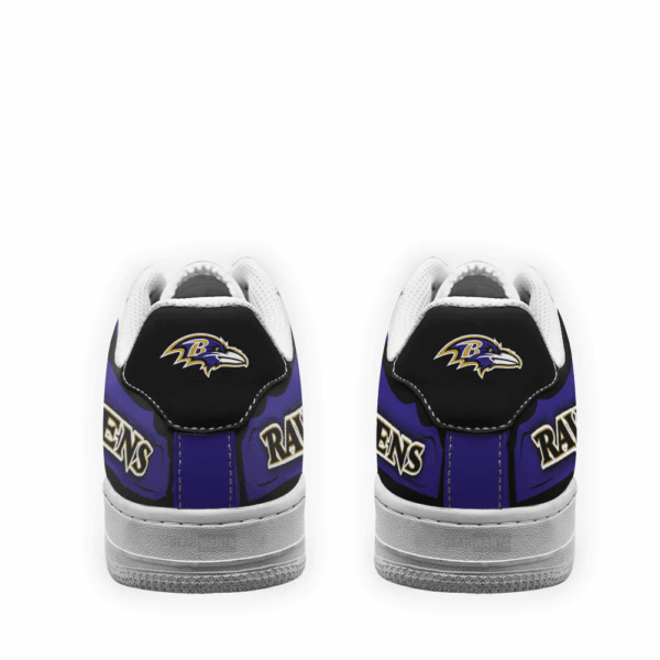 Tubopro Baltimore Ravens NFL Air Low-Top Sneakers Shoes For Men And Women - Image 3