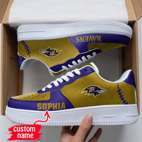 Tubopro Baltimore Ravens NFL Air Low-Top Sneakers Shoes For Men And Women