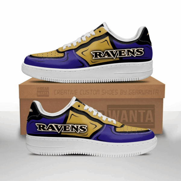 Tubopro Baltimore Ravens NFL Air Low-Top Sneakers Shoes For Men And Women