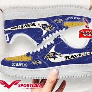 Tubopro Baltimore Ravens NFL Air Low-Top Sneakers Shoes For Men And Women