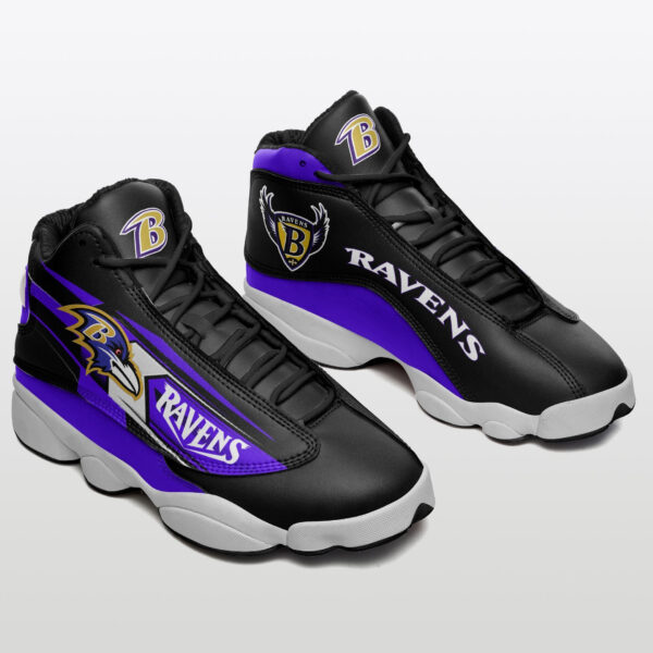 Tubopro Baltimore Ravens NFL AJ13 Sneakers Shoes For Men And Women - Image 2