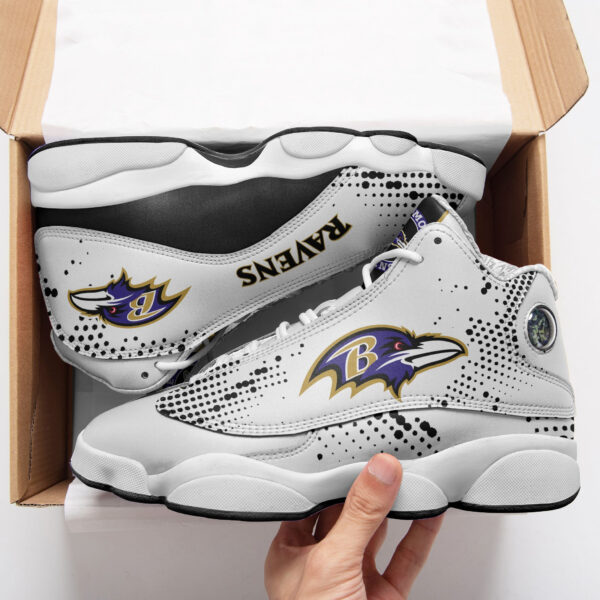 Tubopro Baltimore Ravens NFL AJ13 Sneakers Shoes For Men And Women - Image 2