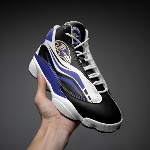 Tubopro Baltimore Ravens NFL AJ13 Sneakers Shoes For Men And Women - Image 3