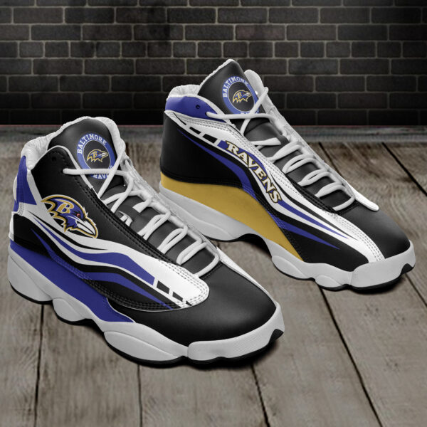 Tubopro Baltimore Ravens NFL AJ13 Sneakers Shoes For Men And Women - Image 2