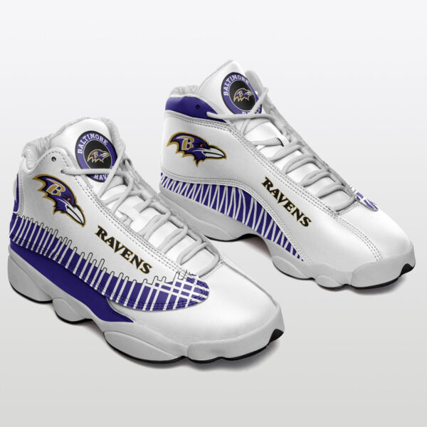 Tubopro Baltimore Ravens NFL AJ13 Sneakers Shoes For Men And Women - Image 2