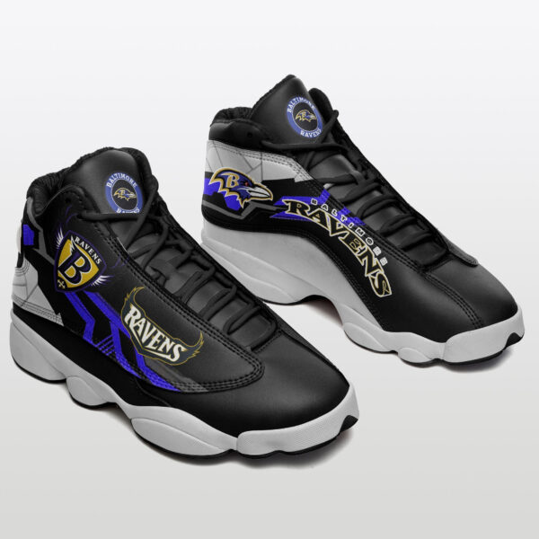 Tubopro Baltimore Ravens NFL AJ13 Sneakers Shoes For Men And Women - Image 2