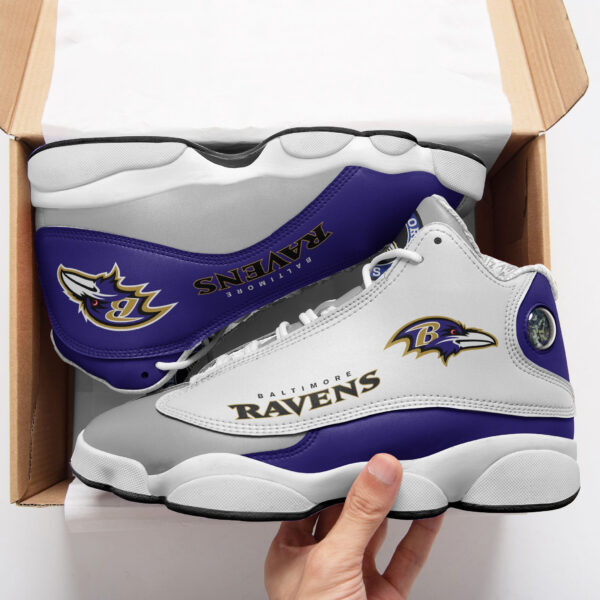Tubopro Baltimore Ravens NFL AJ13 Sneakers Shoes For Men And Women - Image 2