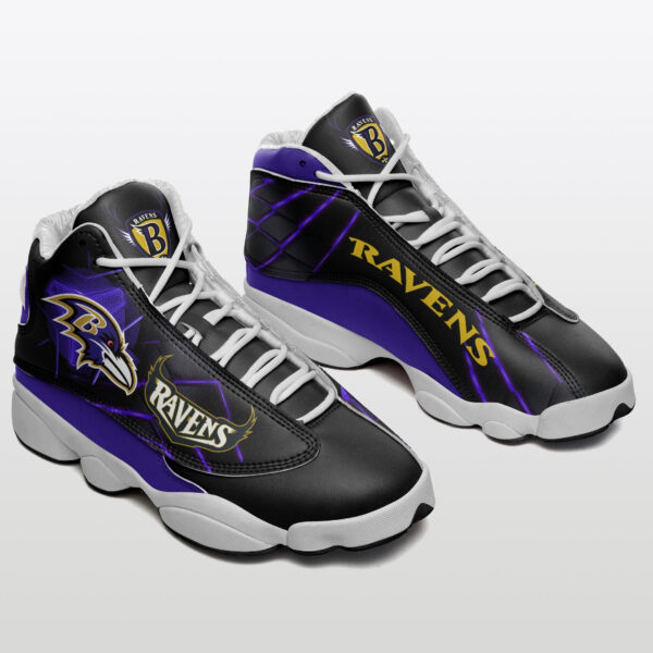 Tubopro Baltimore Ravens NFL AJ13 Sneakers Shoes For Men And Women - Image 2