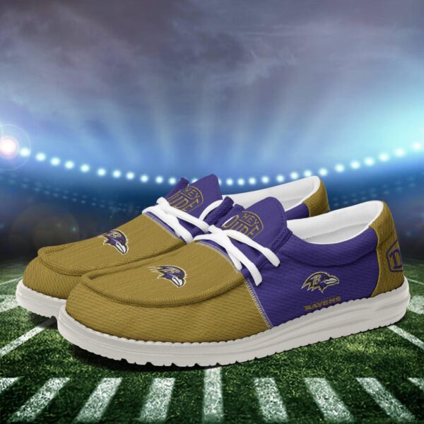 Tubopro Baltimore Ravens Personalized Hey Dude Shoes For Men And Women - Image 3