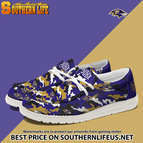 Tubopro Baltimore Ravens Personalized Hey Dude Shoes For Men And Women - Image 2