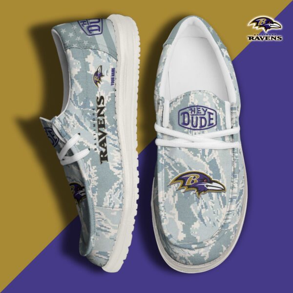 Tubopro Baltimore Ravens Personalized Hey Dude Shoes For Men And Women