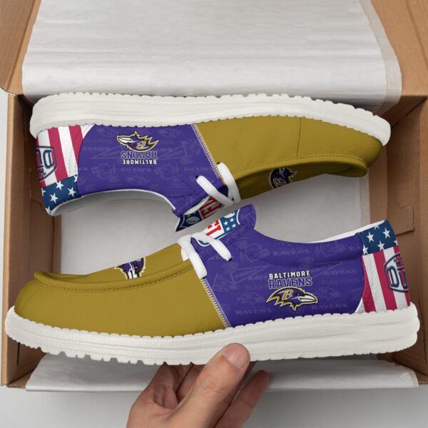 Tubopro Baltimore Ravens Personalized Hey Dude Shoes For Men And Women - Image 2
