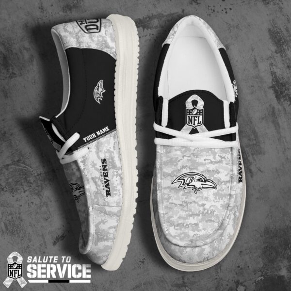Tubopro Baltimore Ravens Personalized Hey Dude Shoes For Men And Women