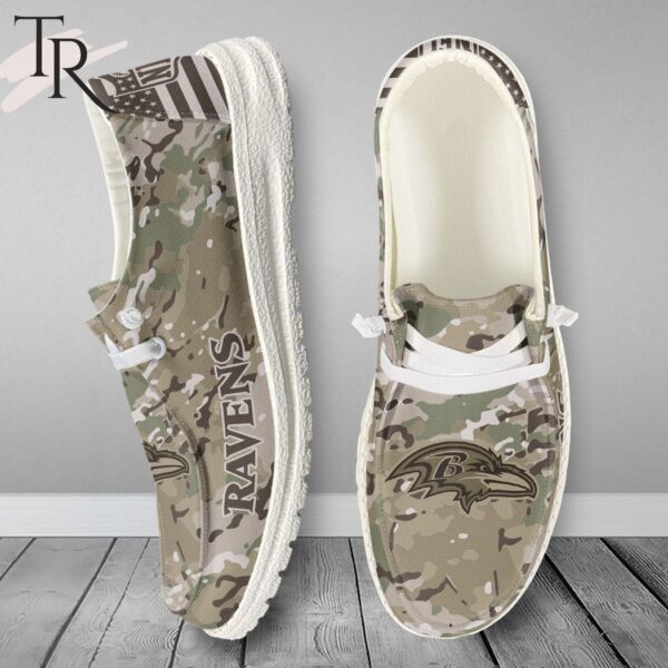 Tubopro Baltimore Ravens Personalized Hey Dude Shoes For Men And Women - Image 4