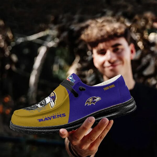 Tubopro Baltimore Ravens Personalized Hey Dude Shoes For Men And Women - Image 6