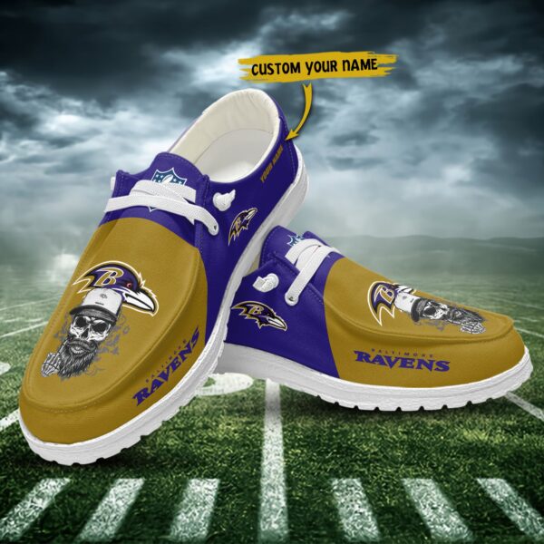 Tubopro Baltimore Ravens Personalized Hey Dude Shoes For Men And Women - Image 3
