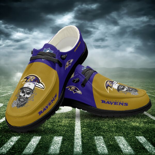 Tubopro Baltimore Ravens Personalized Hey Dude Shoes For Men And Women - Image 2