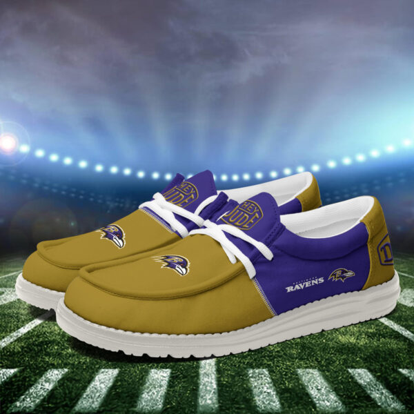 Tubopro Baltimore Ravens Personalized Hey Dude Shoes For Men And Women - Image 4
