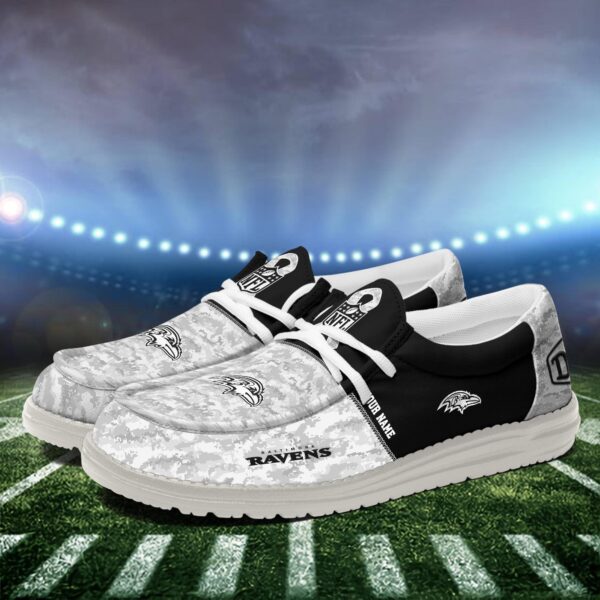Tubopro Baltimore Ravens Personalized Hey Dude Shoes For Men And Women - Image 3