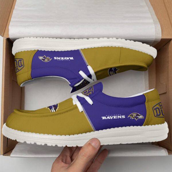 Tubopro Baltimore Ravens Personalized Hey Dude Shoes For Men And Women - Image 3