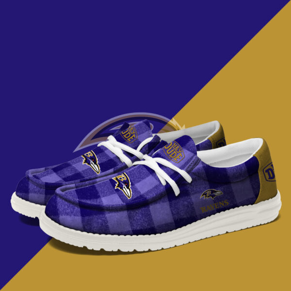 Tubopro Baltimore Ravens Personalized Hey Dude Shoes For Men And Women - Image 2