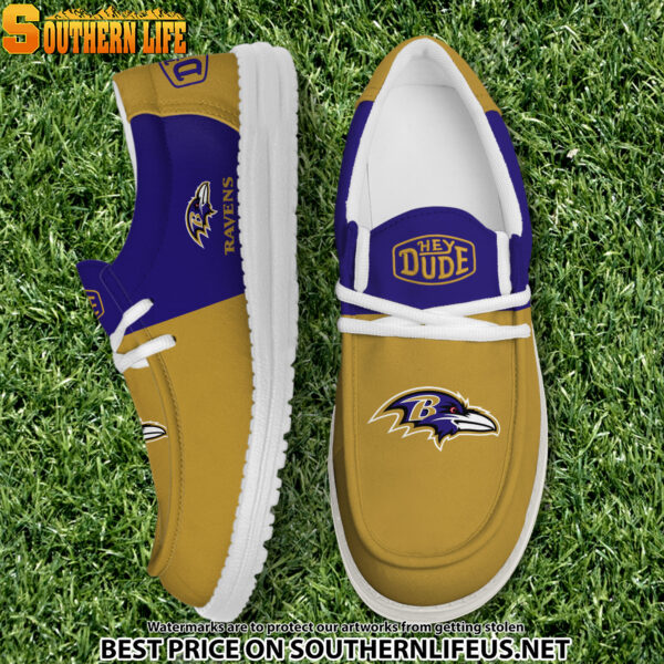 Tubopro Baltimore Ravens Personalized Hey Dude Shoes For Men And Women