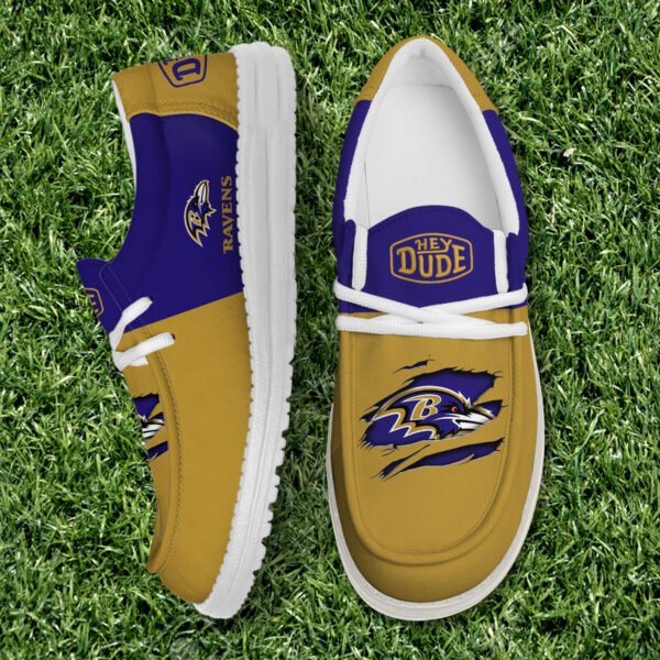 Tubopro Baltimore Ravens Personalized Hey Dude Shoes For Men And Women