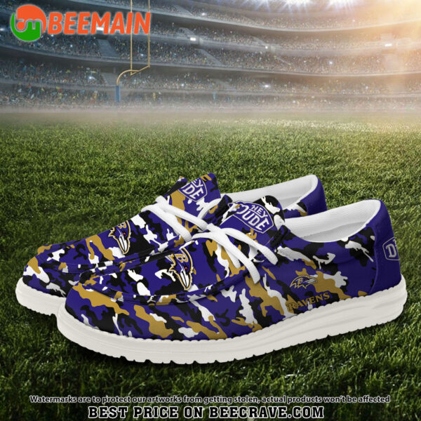 Tubopro Baltimore Ravens Personalized Hey Dude Shoes For Men And Women - Image 2
