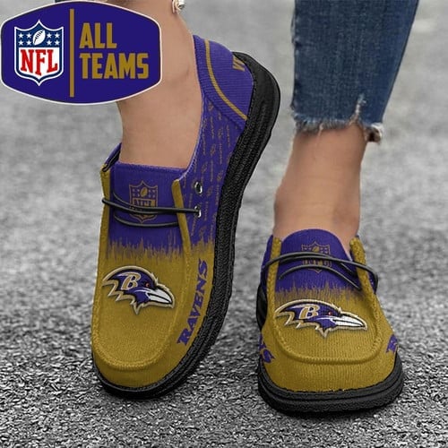 Tubopro Baltimore Ravens Personalized Hey Dude Shoes For Men And Women