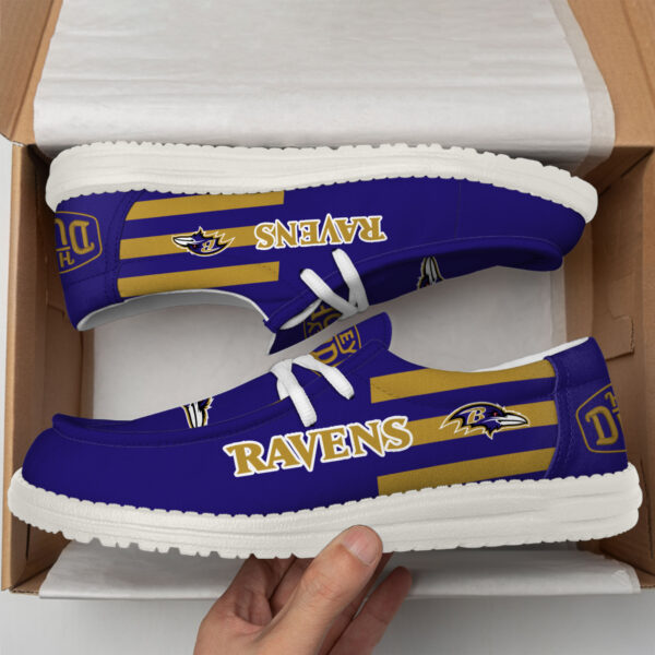 Tubopro Baltimore Ravens Personalized Hey Dude Shoes For Men And Women - Image 3