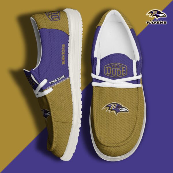 Tubopro Baltimore Ravens Personalized Hey Dude Shoes For Men And Women