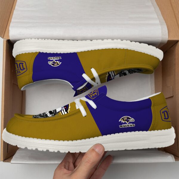 Tubopro Baltimore Ravens Personalized Hey Dude Shoes For Men And Women - Image 3