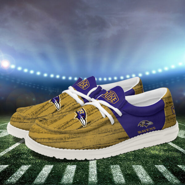 Tubopro Baltimore Ravens Personalized Hey Dude Shoes For Men And Women - Image 3