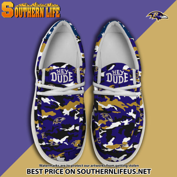 Tubopro Baltimore Ravens Personalized Hey Dude Shoes For Men And Women