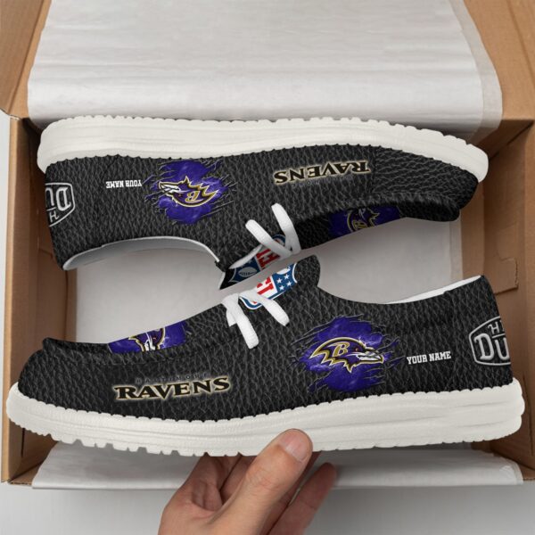 Tubopro Baltimore Ravens Personalized Hey Dude Shoes For Men And Women - Image 2