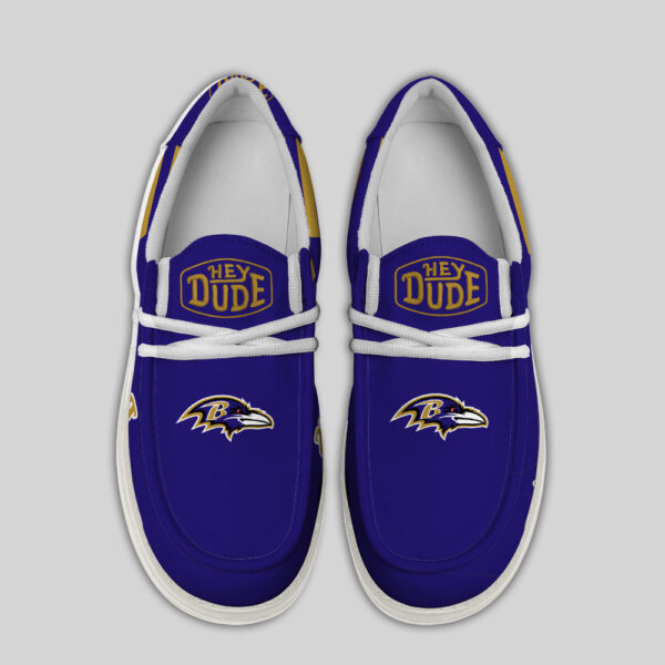 Tubopro Baltimore Ravens Personalized Hey Dude Shoes For Men And Women - Image 4