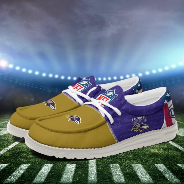 Tubopro Baltimore Ravens Personalized Hey Dude Shoes For Men And Women - Image 3