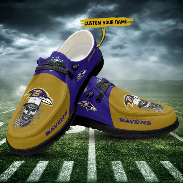 Tubopro Baltimore Ravens Personalized Hey Dude Shoes For Men And Women - Image 4